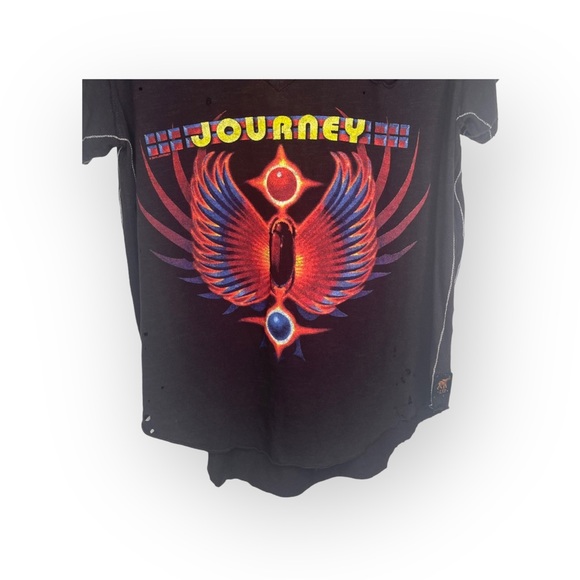 new Trunk LTD ᴥ︎ Journey Greatest Hits Destroyed Concert Tee ᴥ︎ Vintage Black S - Picture 9 of 17